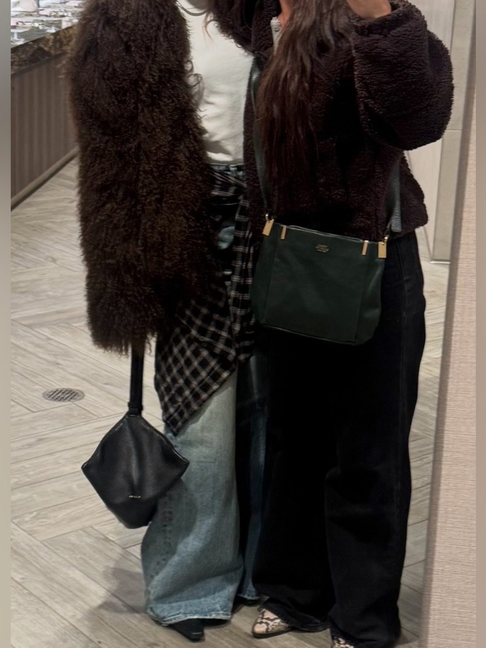 Altuzarra ORIGAMI BAG Black Women’s Leather Shoulder Bag - Minimal Slouch Tote - Picture 4 of 5